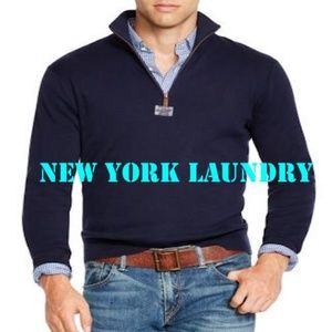 New York Laundry Half Zip Sweater Large